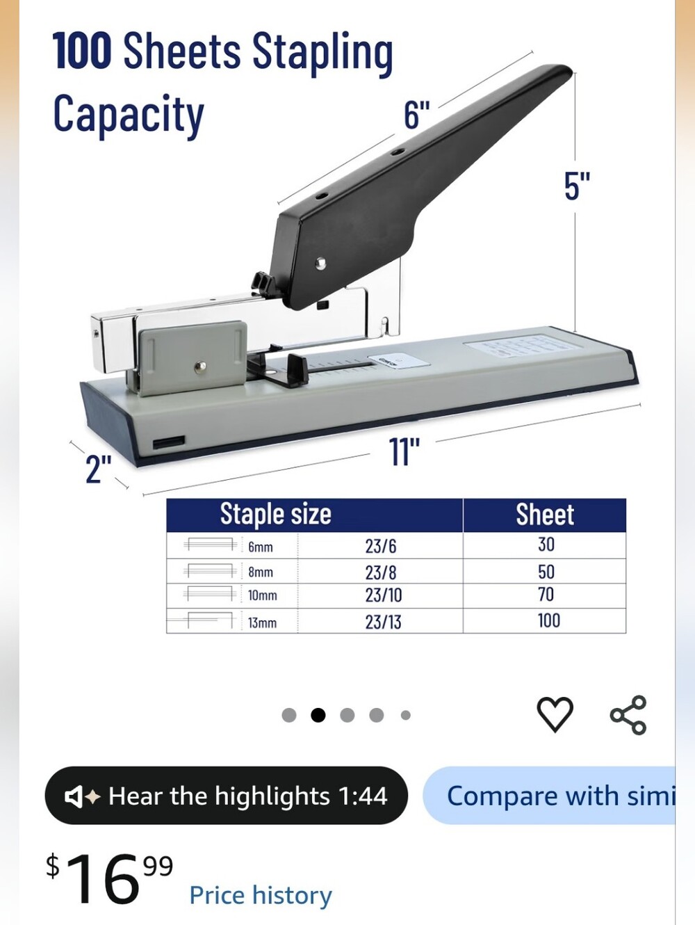 Mr. Pen Heavy Duty Stapler - Picture 7 of 7